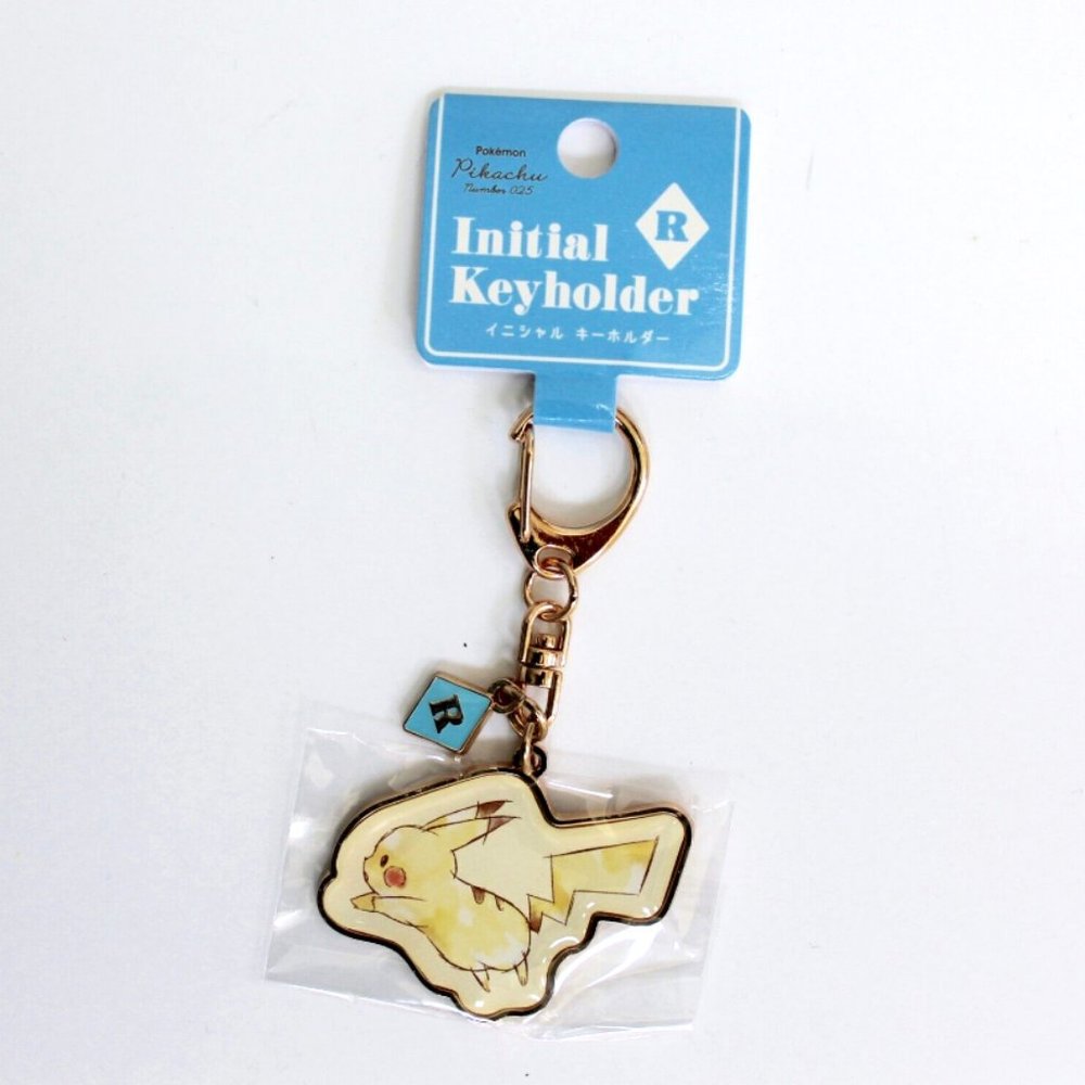 Pokemon Center Original Pikachu Initial Keyholder "R" - Picture 1 of 3